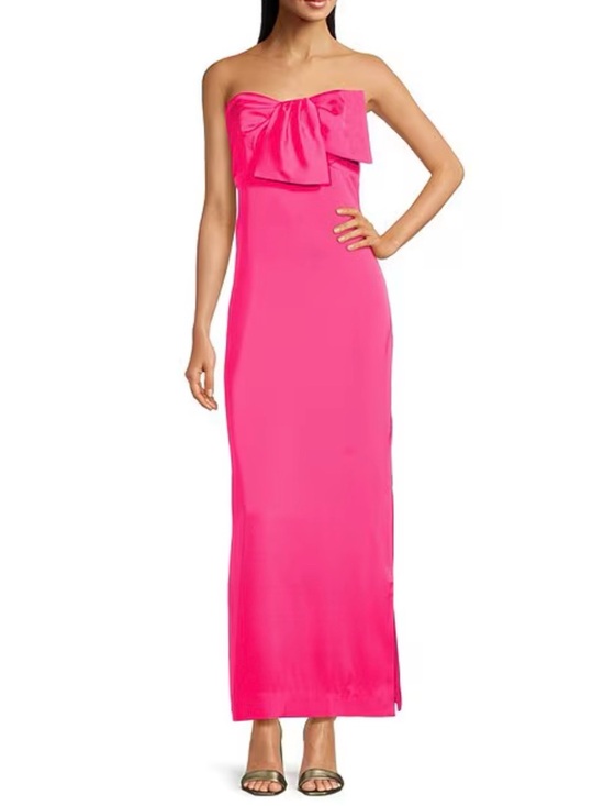 Lilly Pulitzer Dresses & Skirts - Lilly Pulitzer Hot Pink Strapless Maxi Dress with Bow